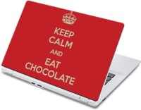 ezyPRNT Keep Calm An Eat Chocolate (13 inch) Vinyl Laptop Decal 13   Laptop Accessories  (ezyPRNT)