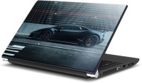 ezyPRNT Street Racer's Powerful Black Car (15 to 15.6 inch) Vinyl Laptop Decal 15   Laptop Accessories  (ezyPRNT)