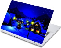 ezyPRNT Christmas in Snow Land (13 to 13.9 inch) Vinyl Laptop Decal 13   Laptop Accessories  (ezyPRNT)