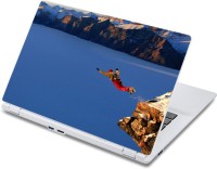 ezyPRNT Parajumping From Mountain (13 to 13.9 inch) Vinyl Laptop Decal 13   Laptop Accessories  (ezyPRNT)