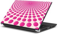 ezyPRNT Pink Dots making Concentric Circles Pattern (15 to 15.6 inch) Vinyl Laptop Decal 15   Laptop Accessories  (ezyPRNT)