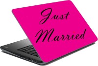 meSleep Just Married LS-27-145 Vinyl Laptop Decal 15.6   Laptop Accessories  (meSleep)