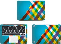 Swagsutra Colourful Checks Design Vinyl Laptop Decal 11   Laptop Accessories  (Swagsutra)