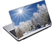 ezyPRNT Day In Snow Forest (14 to 14.9 inch) Vinyl Laptop Decal 14   Laptop Accessories  (ezyPRNT)
