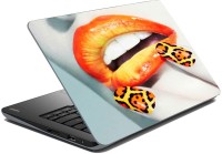 meSleep Orange Lips LS-91-022 Vinyl Laptop Decal 15.6   Laptop Accessories  (meSleep)