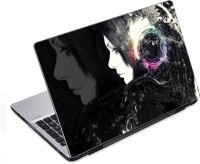 ezyPRNT Girl Listening and Dancing Music X (14 to 14.9 inch) Vinyl Laptop Decal 14   Laptop Accessories  (ezyPRNT)