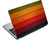 ezyPRNT Vertical Colorful Wooden Texture Pattern (14 to 14.9 inch) Vinyl Laptop Decal 14   Laptop Accessories  (ezyPRNT)