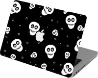 Swagsutra Swagsutra Black and White Skulls Laptop Skin/Decal For MacBook Pro 13 With Retina Display Vinyl Laptop Decal 13   Laptop Accessories  (Swagsutra)