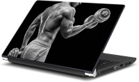 ezyPRNT Dumbbells makes Biceps Body Building (15 to 15.6 inch) Vinyl Laptop Decal 15   Laptop Accessories  (ezyPRNT)
