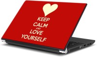ezyPRNT Keep Calm and Love Yourself (15 to 15.6 inch) Vinyl Laptop Decal 15   Laptop Accessories  (ezyPRNT)