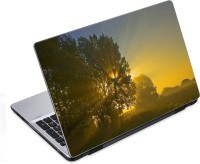 ezyPRNT Sunset behind Tree Nature (14 to 14.9 inch) Vinyl Laptop Decal 14   Laptop Accessories  (ezyPRNT)