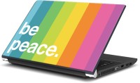 Rangeele Inkers Be Peace Vinyl Laptop Decal 15.6   Laptop Accessories  (Rangeele Inkers)