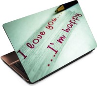View Anweshas I am Happy Vinyl Laptop Decal 15.6 Laptop Accessories Price Online(Anweshas)