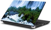 ezyPRNT Beautiful Brook and Huge Waterfall Behind Nature (15 to 15.6 inch) Vinyl Laptop Decal 15   Laptop Accessories  (ezyPRNT)