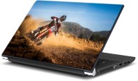 ezyPRNT Motor Cycle and Racing Bike Desert Sports (15 to 15.6 inch) Vinyl Laptop Decal 15   Laptop Accessories  (ezyPRNT)