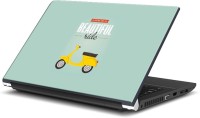 Rangeele Inkers Life Is A Beautiful Ride Vinyl Laptop Decal 15.6   Laptop Accessories  (Rangeele Inkers)