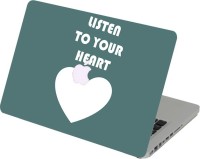 Swagsutra Swagsutra Listen to your heart Laptop Skin/Decal For MacBook Pro 13 With Retina Display Vinyl Laptop Decal 13   Laptop Accessories  (Swagsutra)