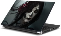 ezyPRNT Skull and Abstract K (15 to 15.6 inch) Vinyl Laptop Decal 15   Laptop Accessories  (ezyPRNT)