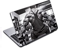 ezyPRNT Hard Gym Workout Body Builder (14 to 14.9 inch) Vinyl Laptop Decal 14   Laptop Accessories  (ezyPRNT)