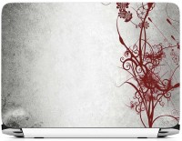 FineArts Red Abstract Floral Vinyl Laptop Decal 15.6   Laptop Accessories  (FineArts)