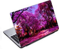 ezyPRNT Blossoming pink Purple World Fantasy Fiction (14 to 14.9 inch) Vinyl Laptop Decal 14   Laptop Accessories  (ezyPRNT)