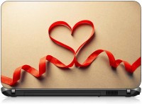 VI Collections RIBBON HEART pvc Laptop Decal 15.6   Laptop Accessories  (VI Collections)