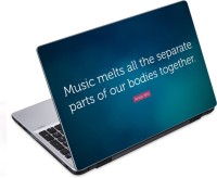 ezyPRNT Music Melts Motivation Quote (14 to 14.9 inch) Vinyl Laptop Decal 14   Laptop Accessories  (ezyPRNT)