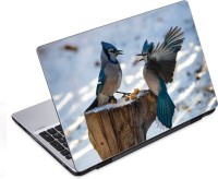 ezyPRNT Lets Eat Together! Birds (14 to 14.9 inch) Vinyl Laptop Decal 14   Laptop Accessories  (ezyPRNT)