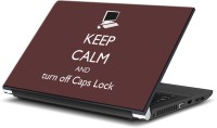 ezyPRNT Keep Calm and turn off Caps Lock (15 to 15.6 inch) Vinyl Laptop Decal 15   Laptop Accessories  (ezyPRNT)