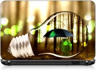 VI Collections BULB WITH UMBRELLA pvc Laptop Decal 15.6   Laptop Accessories  (VI Collections)