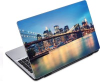 ezyPRNT Travel and Tourism Brooklyn Bridge (14 to 14.9 inch) Vinyl Laptop Decal 14   Laptop Accessories  (ezyPRNT)