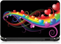 VI Collections 7 G COLORS IN HEARTS pvc Laptop Decal 15.6   Laptop Accessories  (VI Collections)