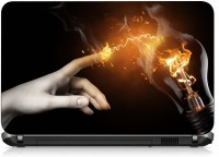 View VI Collections BULB IN FLAMES pvc Laptop Decal 15.6 Laptop Accessories Price Online(VI Collections)