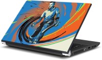 ezyPRNT Cricket Sports Pop Art Agression (15 to 15.6 inch) Vinyl Laptop Decal 15   Laptop Accessories  (ezyPRNT)