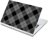 ezyPRNT Black Rhombus Fabric Pattern (13 to 13.9 inch) Vinyl Laptop Decal 13   Laptop Accessories  (ezyPRNT)