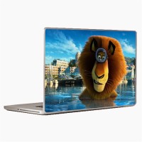 Theskinmantra Snorkelling With Lion Universal Size Vinyl Laptop Decal 15.6   Laptop Accessories  (Theskinmantra)