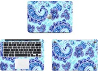 Swagsutra Blue Flow Vinyl Laptop Decal 11   Laptop Accessories  (Swagsutra)