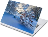 ezyPRNT White and Frozen Nature (13 to 13.9 inch) Vinyl Laptop Decal 13   Laptop Accessories  (ezyPRNT)
