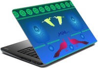 meSleep Abstract Peacock for Gajra Vinyl Laptop Decal 15.6   Laptop Accessories  (meSleep)