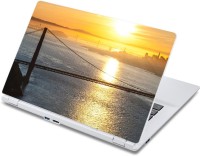 ezyPRNT Suspension Bridge over River Nature (13 to 13.9 inch) Vinyl Laptop Decal 13   Laptop Accessories  (ezyPRNT)