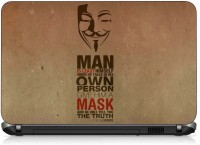 VI Collections MAN OWN MASK pvc Laptop Decal 15.6   Laptop Accessories  (VI Collections)