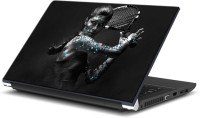 ezyPRNT Lawn Tennis Sports Player (15 to 15.6 inch) Vinyl Laptop Decal 15   Laptop Accessories  (ezyPRNT)