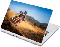 ezyPRNT Motor Cycle and Racing Bike Desert Sports (13 to 13.9 inch) Vinyl Laptop Decal 13   Laptop Accessories  (ezyPRNT)