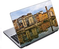 ezyPRNT Buildings at the Lake Side City (14 to 14.9 inch) Vinyl Laptop Decal 14   Laptop Accessories  (ezyPRNT)