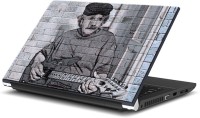 ezyPRNT Albert Einstein With Guitar (14 to 14.9 inch) Vinyl Laptop Decal 14   Laptop Accessories  (ezyPRNT)