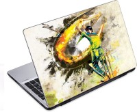 ezyPRNT Cricket Sports Abstract Appeal (14 to 14.9 inch) Vinyl Laptop Decal 14   Laptop Accessories  (ezyPRNT)