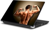 ezyPRNT Toned and Tough Back Body Building (15 to 15.6 inch) Vinyl Laptop Decal 15   Laptop Accessories  (ezyPRNT)