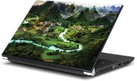 ezyPRNT City and Mountains Nature (15 to 15.6 inch) Vinyl Laptop Decal 15   Laptop Accessories  (ezyPRNT)