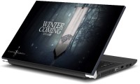 Dadlace winter is coming Stark Vinyl Laptop Decal 15.6   Laptop Accessories  (Dadlace)