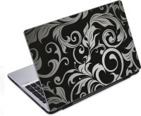 ezyPRNT Grey Floral Pattern (14 to 14.9 inch) Vinyl Laptop Decal 14   Laptop Accessories  (ezyPRNT)